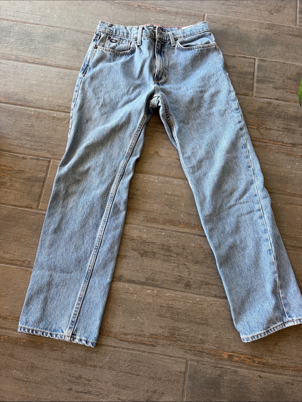 Vans Men's Light Wash Straight Jeans 28x30